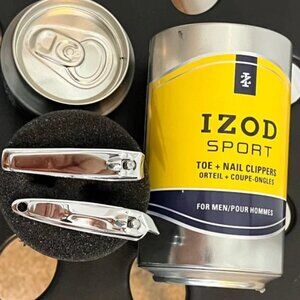 IZOD Sport Nail Clipper Set for Men – Toe & Fingernail Clippers in Gift Canister